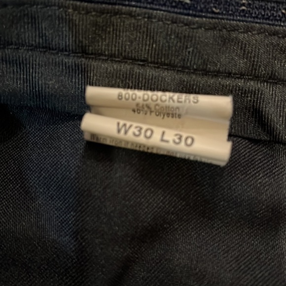 Dockers Black Mens 30 x 30 Stain Defender Pants - Picture 6 of 7